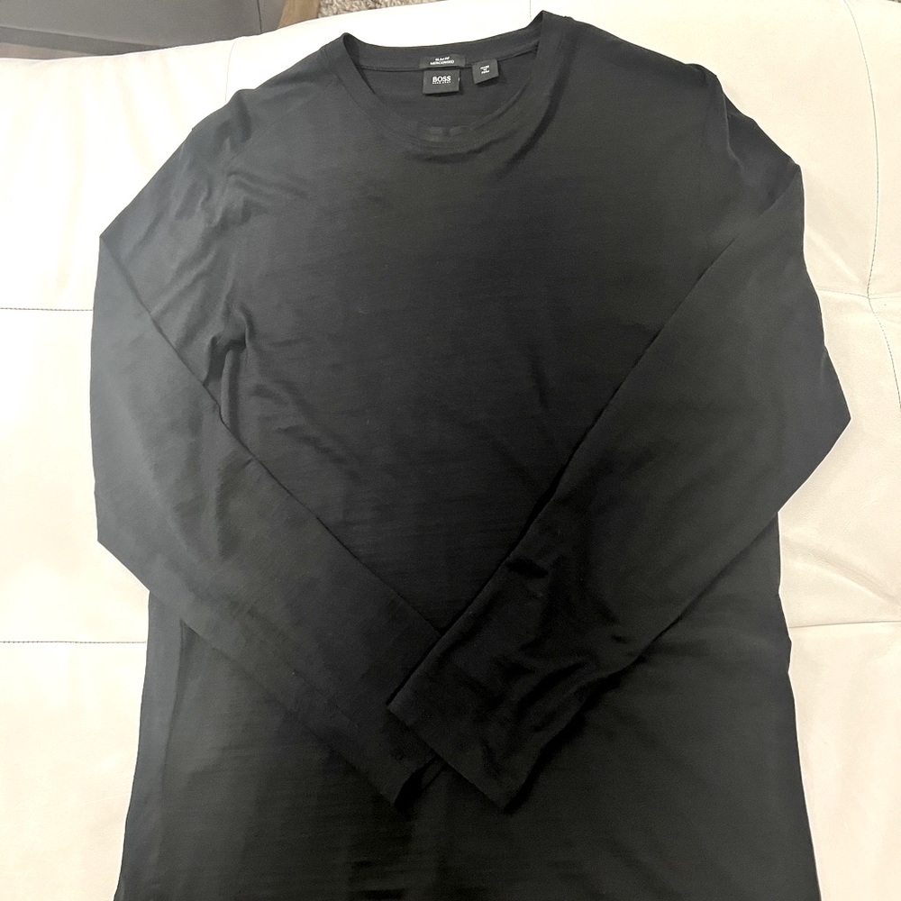 Men’s Hugo Boss Slim Fit Black Long-sleeve Shirt XL
